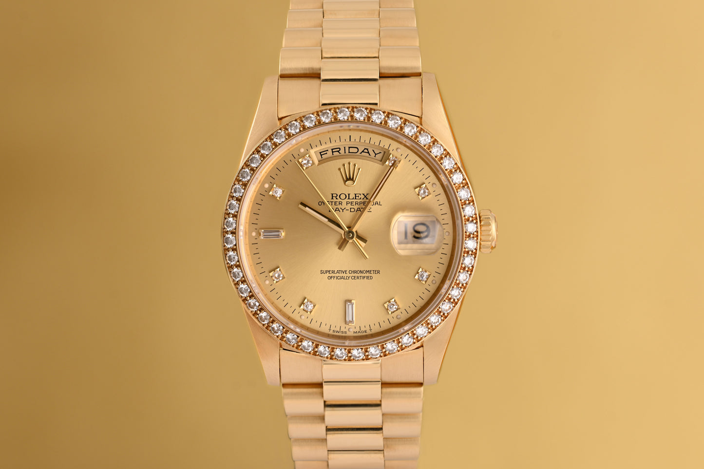 Rolex Day Date 36mm Gelbgold 18348 - Factory Setting