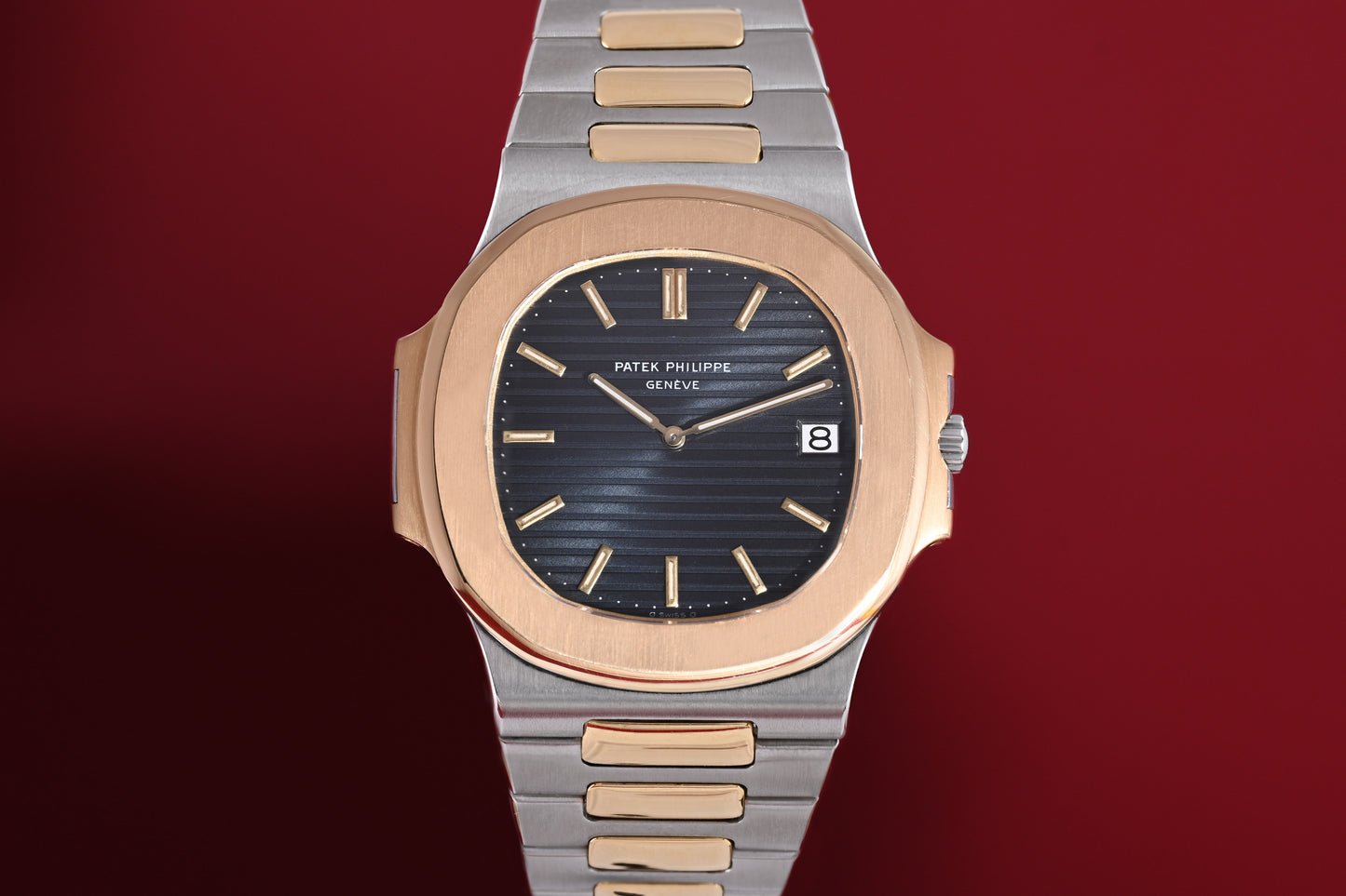 Patek Philippe Nautilus Jumbo 3700 Stahl/Gold - Box & Papiere