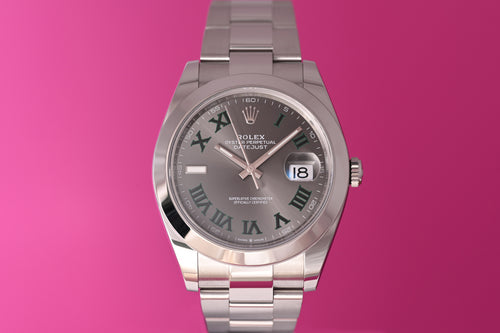 Rolex Datejust 41 - 126300 - Wimbledon Dial - Full Set