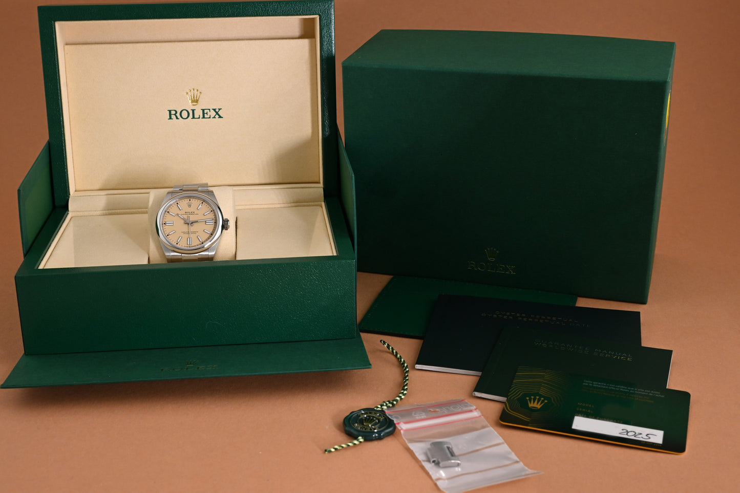 Rolex Oyster Perpetual 41mm 134300 - Beige - Full Set - NEW 2025