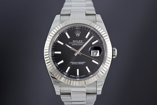 Rolex Datejust 41 - 126334 - Black Dial - Full Set - LC100