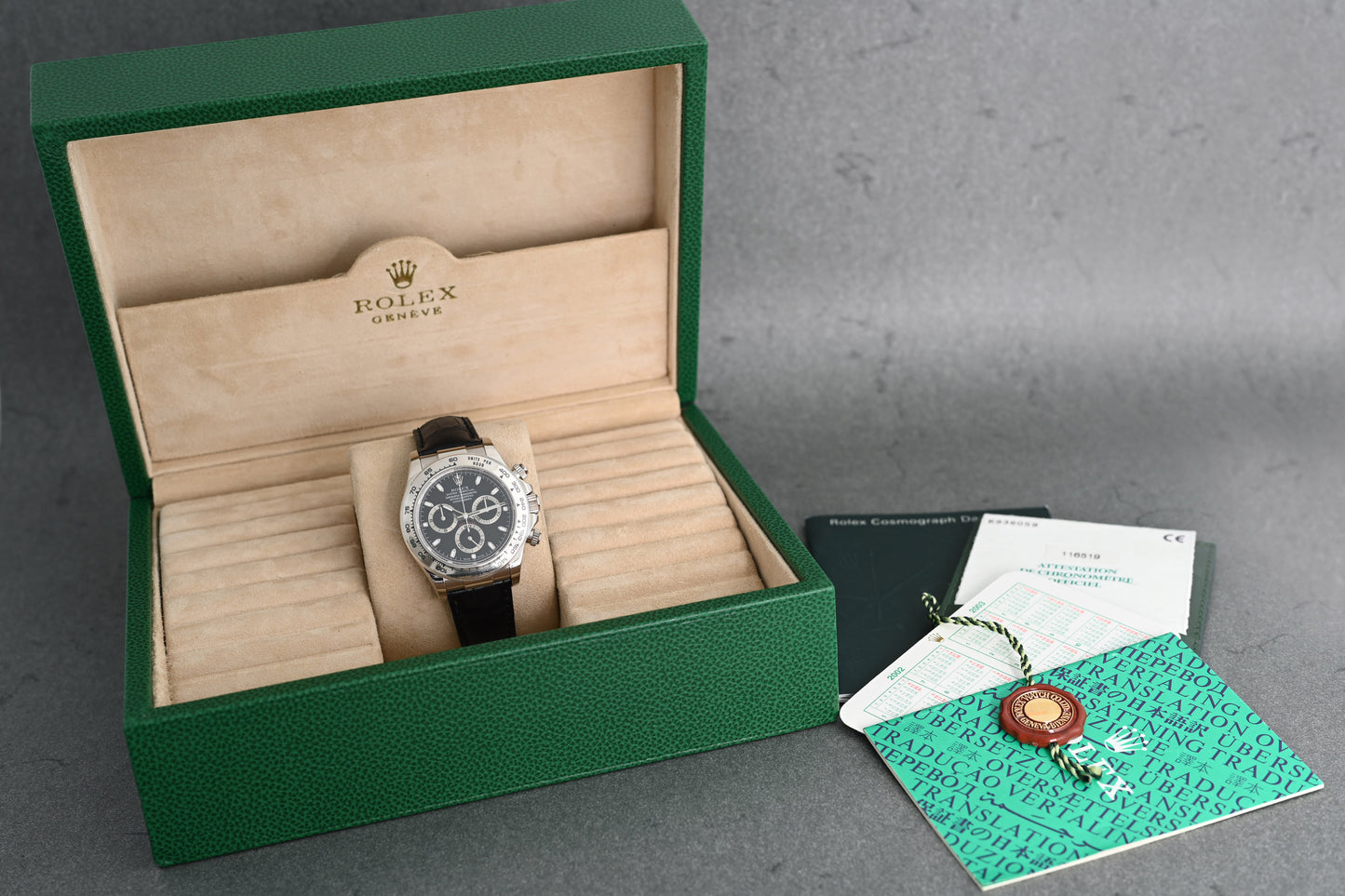 Rolex Daytona Weißgold 116519 - Full Set - Like New