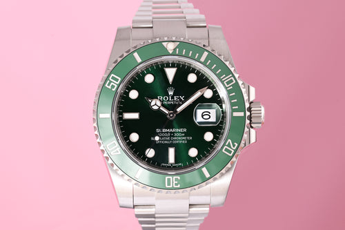 Rolex Submariner 116610LV - Full Set - Hulk - LC 100