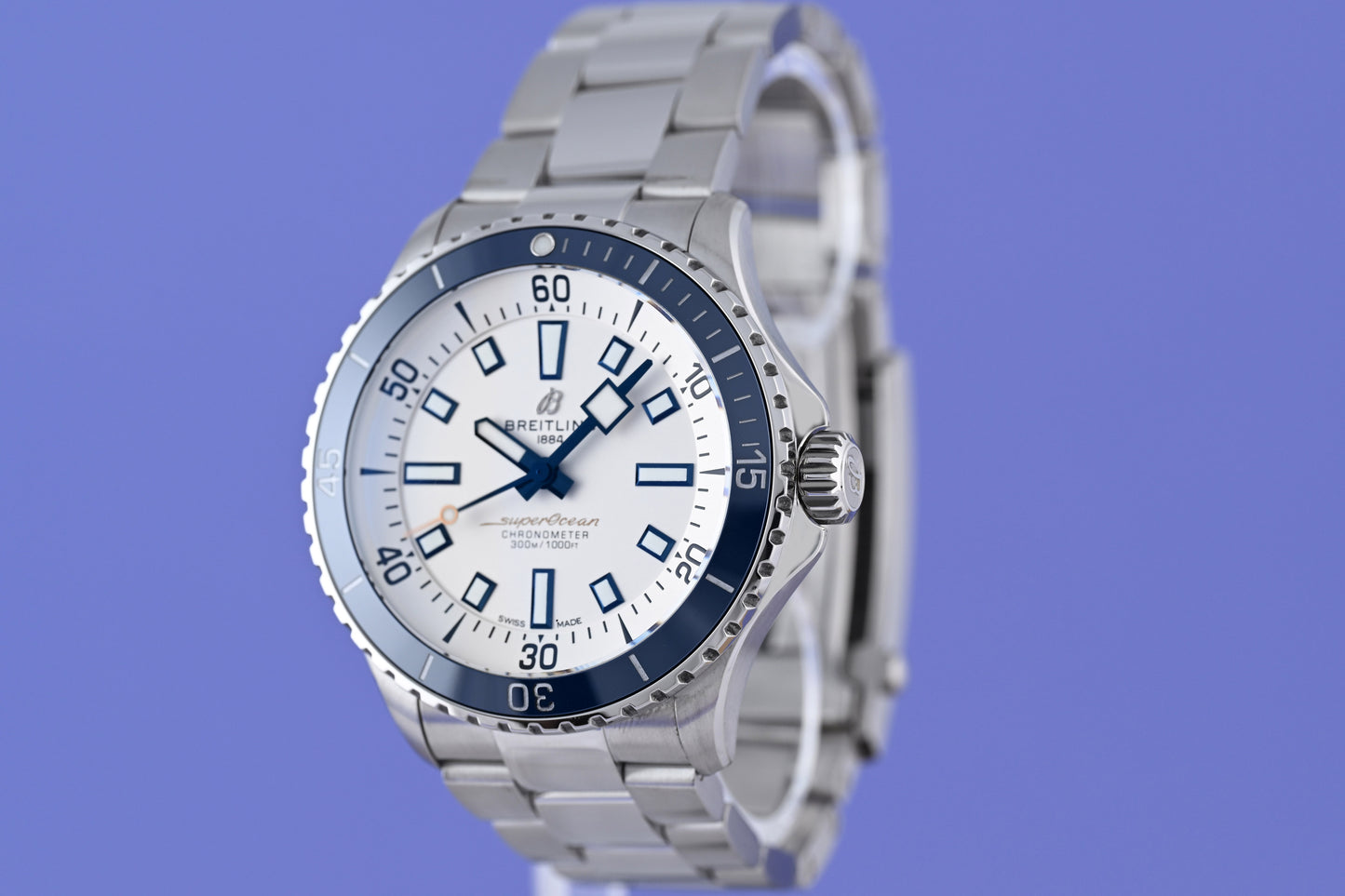 Breitling Superocean Automatic 42 mm White Dial - Full Set