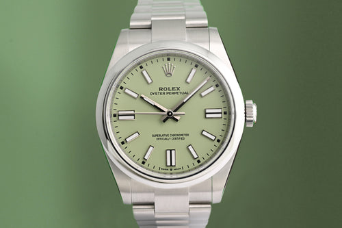 Rolex Oyster Perpetual 41mm 134300 - Pistachio - Full Set