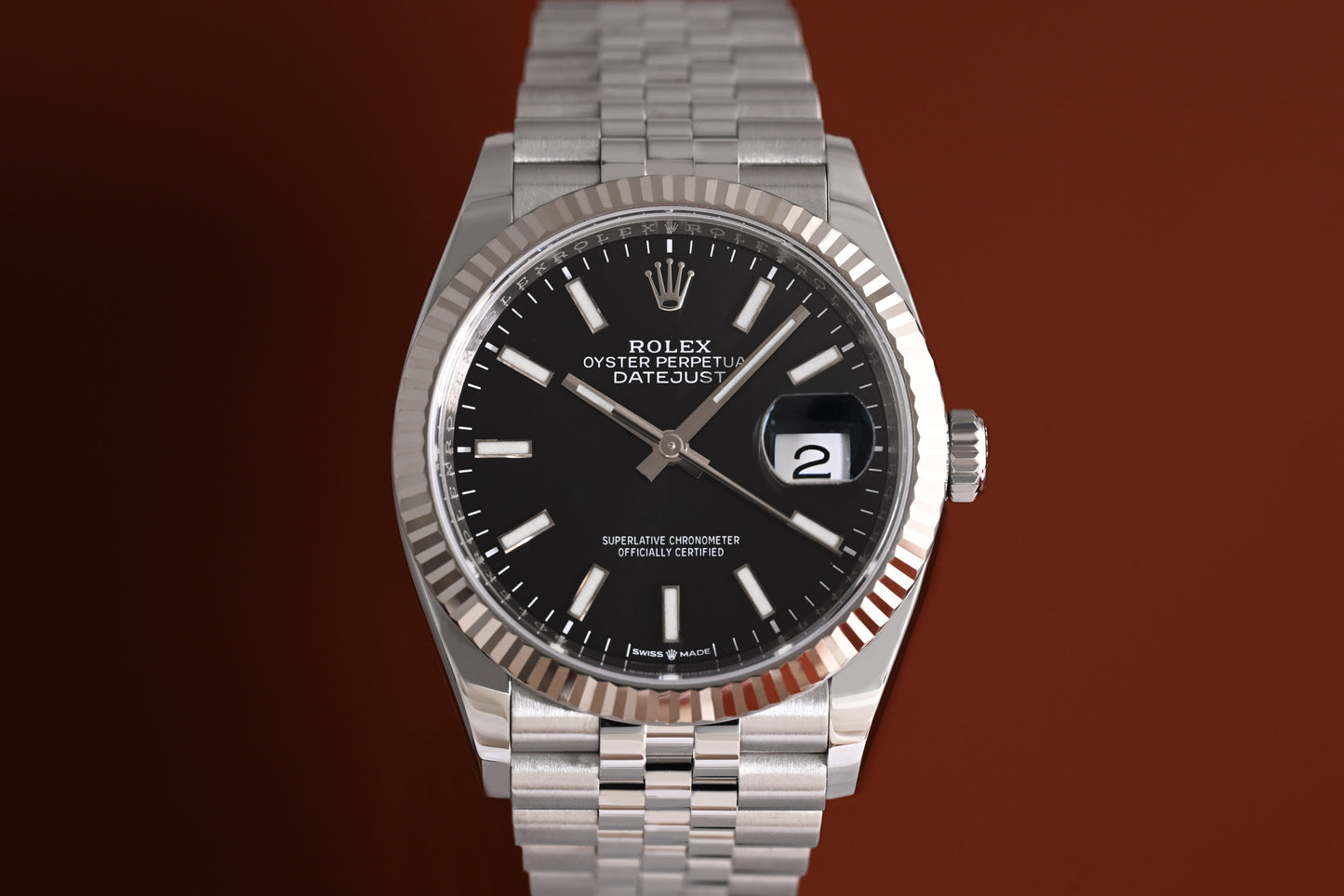Rolex Datejust 36 - 126234 - Black Dial - Full Set - LC100