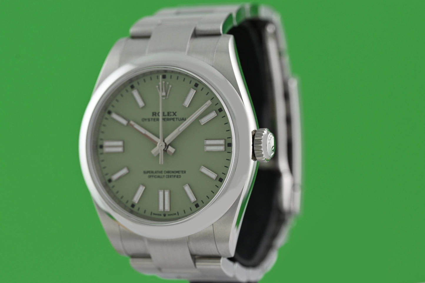 Rolex Oyster Perpetual 41mm 134300 - Pistachio - Full Set