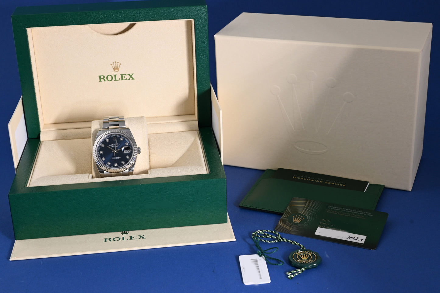 Rolex Datejust 41 - 126334 Blue Dia Dial - Full Set