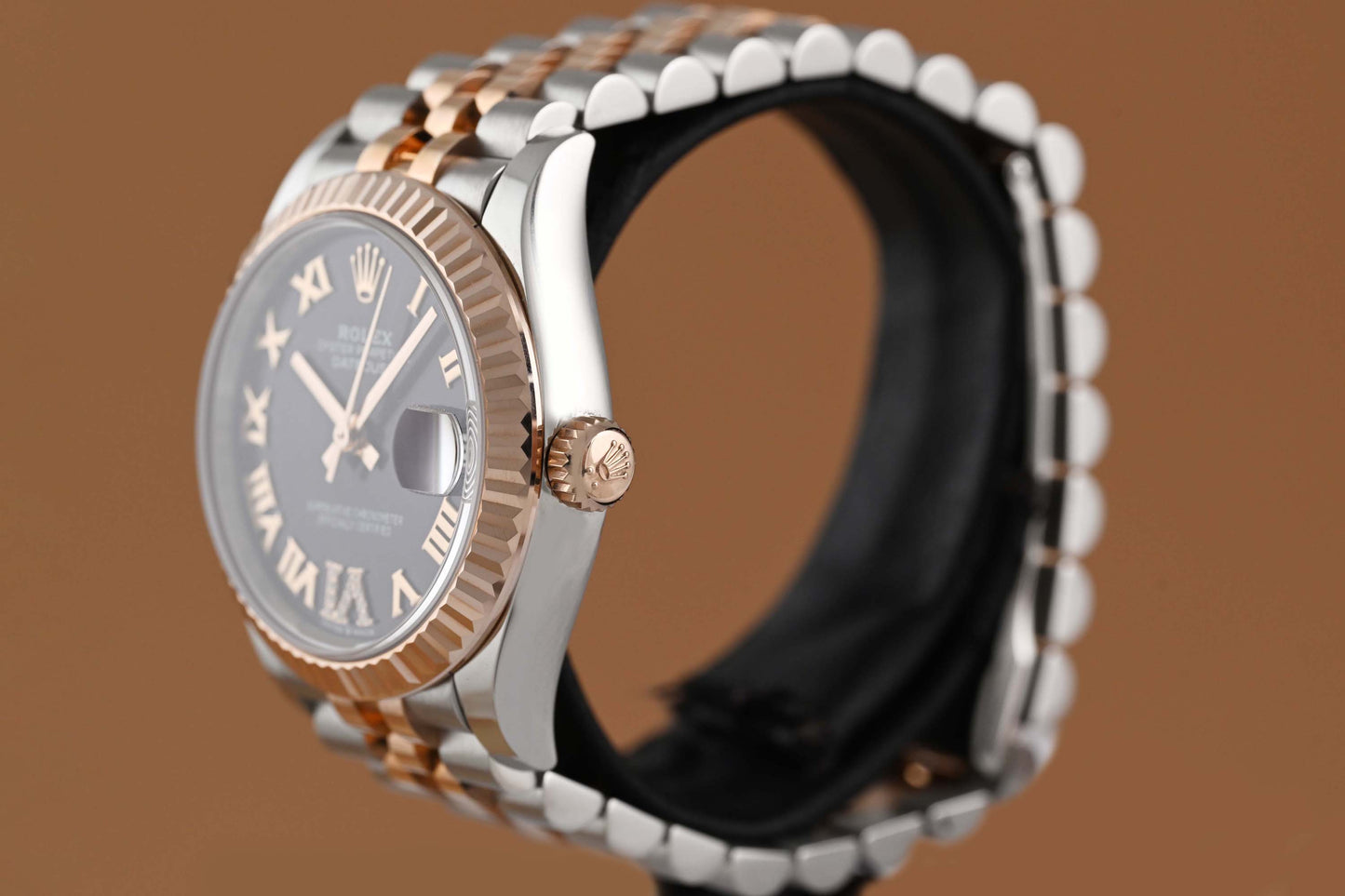 Rolex Datejust 31mm - Stahl/Rosé - Full Set - Purple Dial