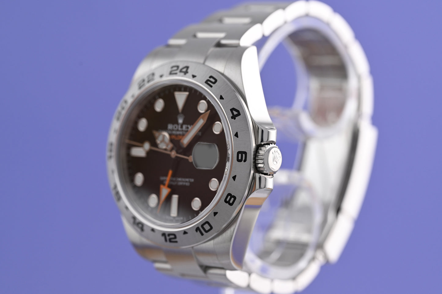 Rolex Explorer II 216570 - Full Set - Black Dial - LC 100