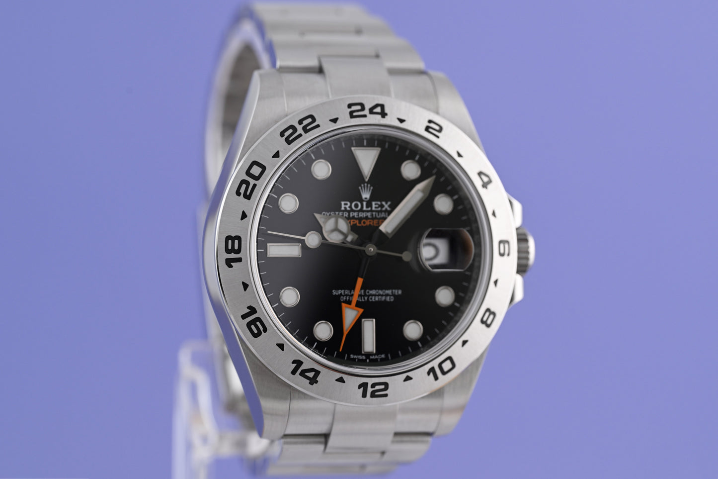 Rolex Explorer II 216570 - Full Set - Black Dial - LC 100
