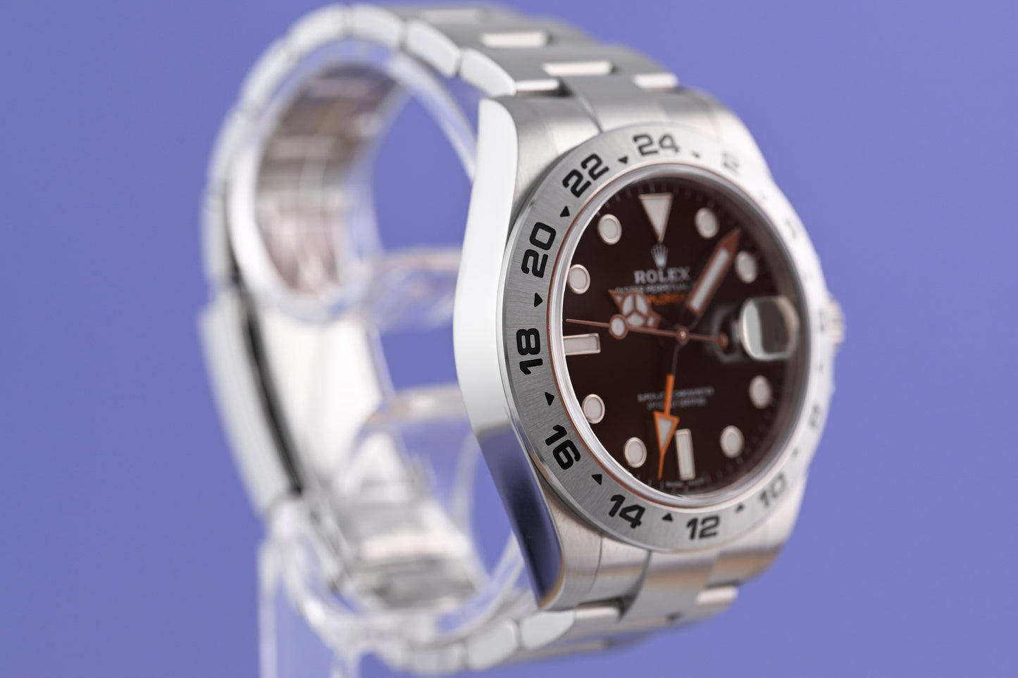Rolex Explorer II 216570 - Full Set - Black Dial - LC 100