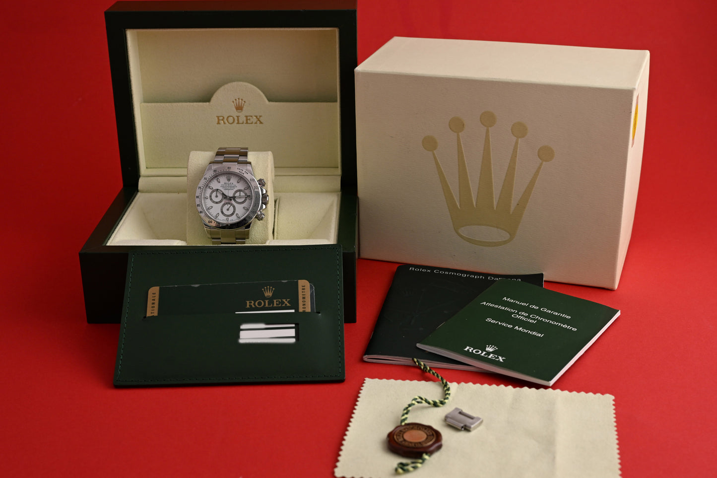 Rolex Daytona 116520 - White Dial - Full Set