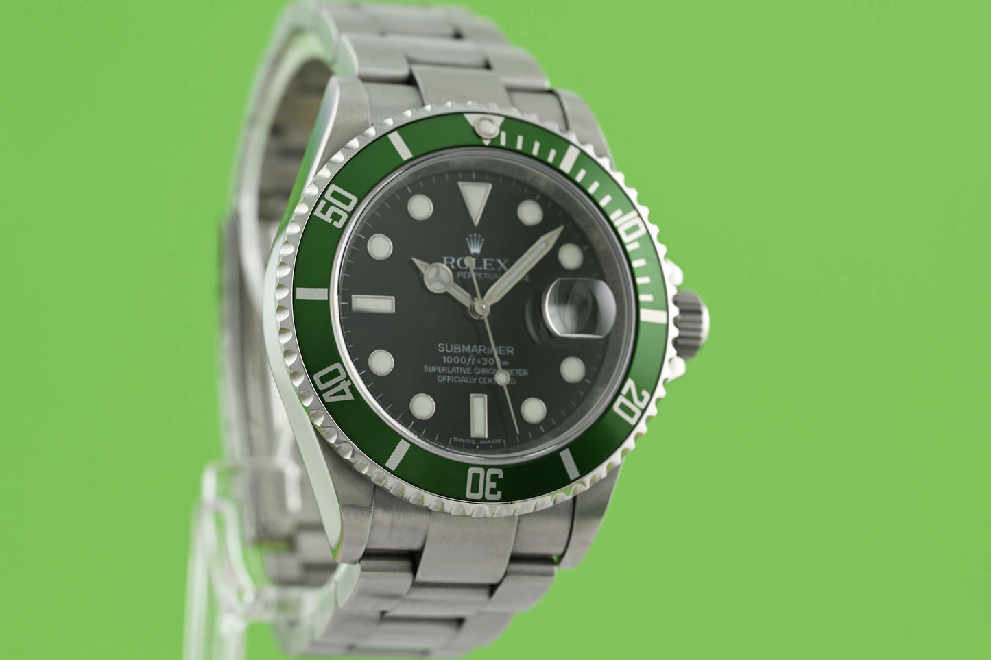 Rolex Submariner 16610LV - Full Set - Kermit - LC100