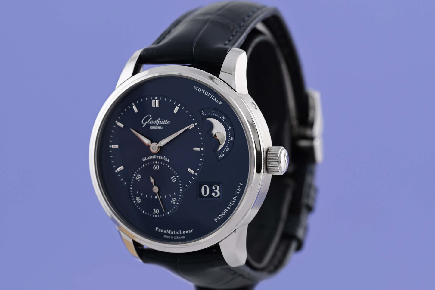 Glashütte Original PanoMaticLunar - Blue Dial - Full Set - NEW