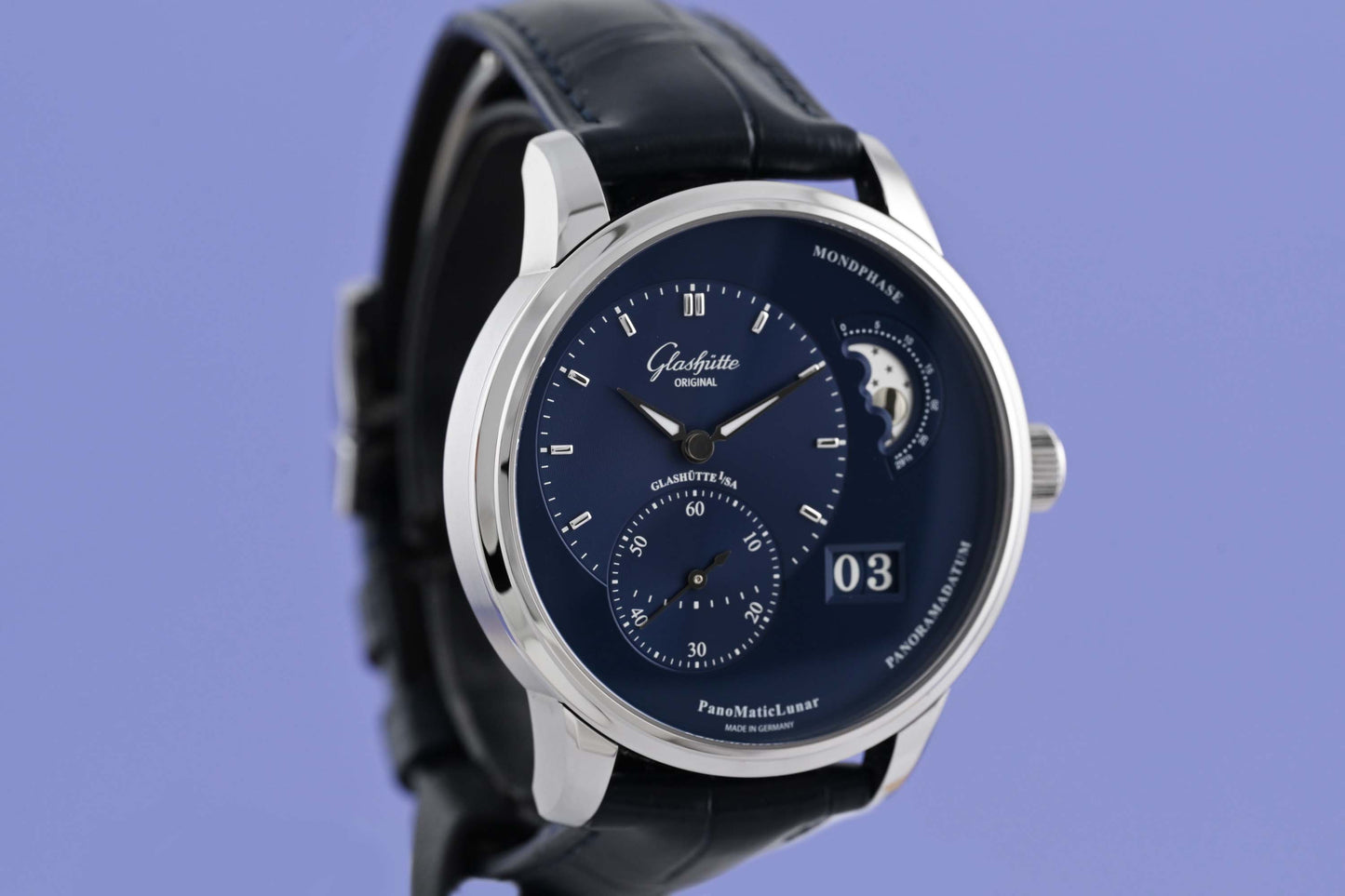 Glashütte Original PanoMaticLunar - Blue Dial - Full Set - NEW