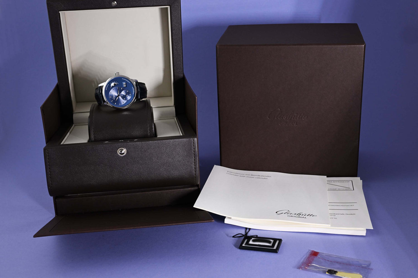 Glashütte Original PanoMaticLunar - Blue Dial - Full Set - NEW