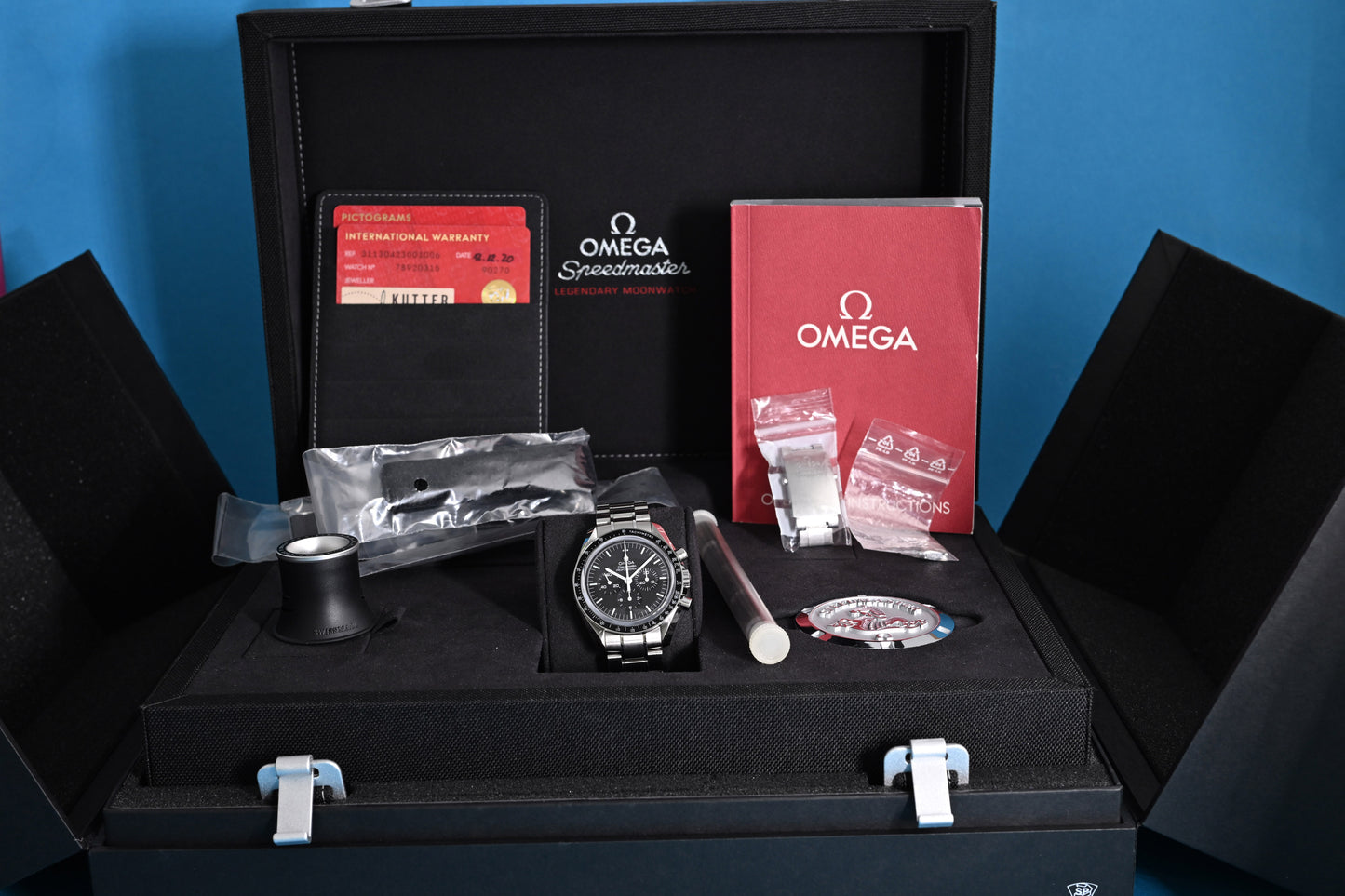Omega Speedmaster Moonwatch Professional - Saphirglas - Full Set