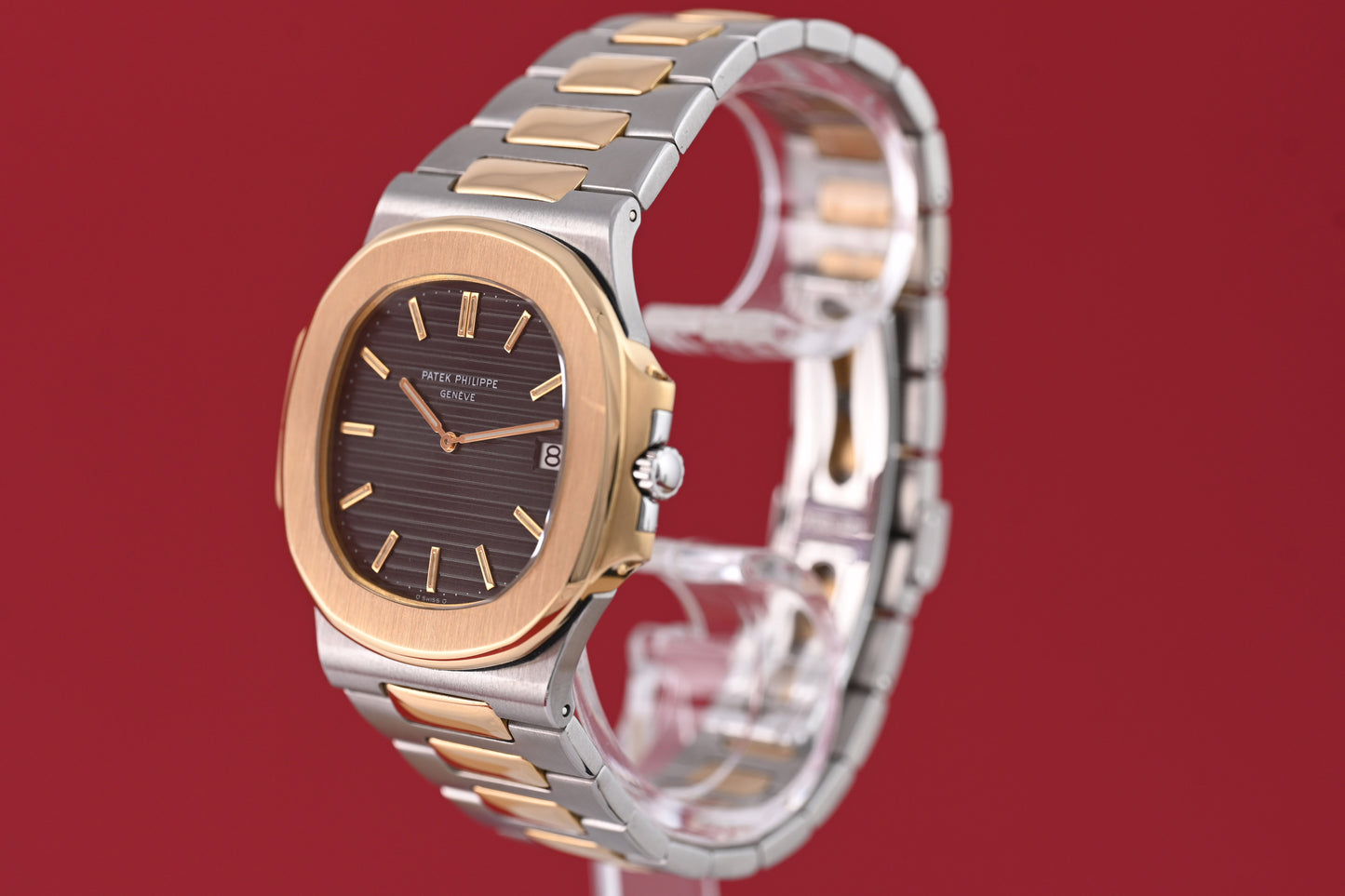Patek Philippe Nautilus Jumbo 3700 Stahl/Gold - Box & Papiere