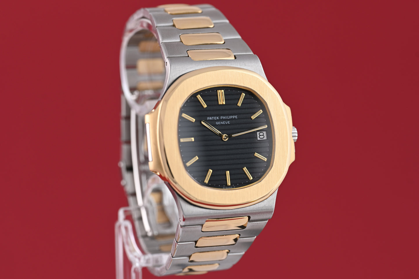Patek Philippe Nautilus Jumbo 3700 Stahl/Gold - Box & Papiere