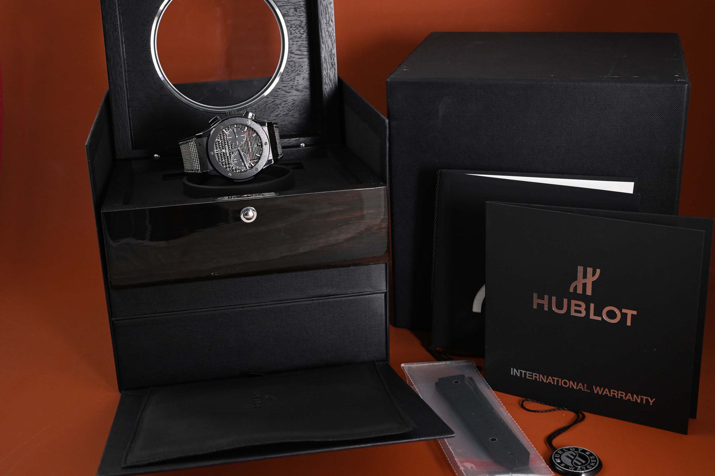 Hublot Classic Fusion Chronograph Italia Independent Ceramic "Prince de Galles" - Full Set