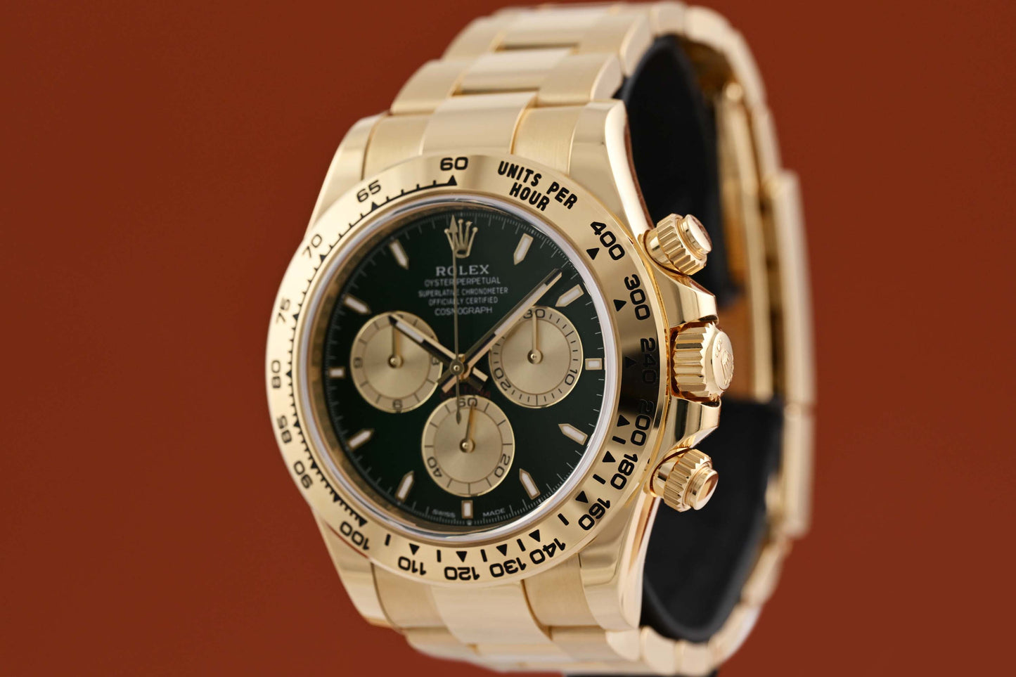 Rolex Daytona Gelbgold 126508 - Full Set - Green Dial - Like New 2025 - John Mayer 2.0