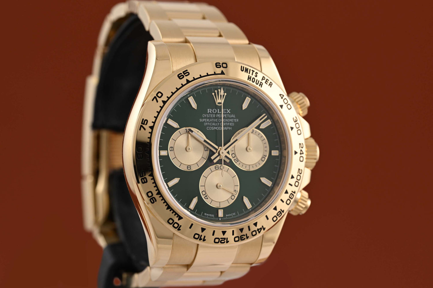 Rolex Daytona Gelbgold 126508 - Full Set - Green Dial - Like New 2025 - John Mayer 2.0