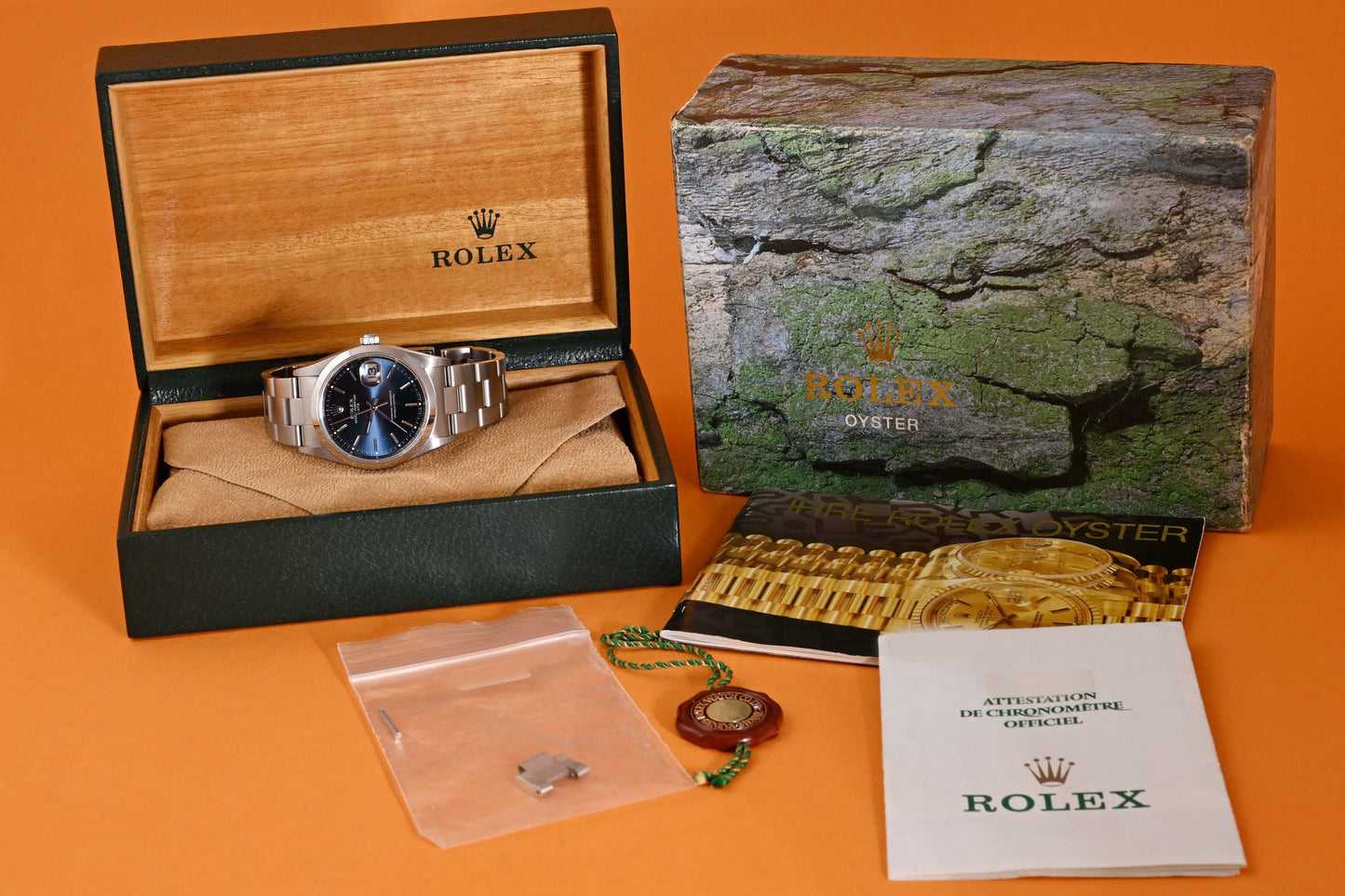 Rolex Date - 15200 - Blue Dial Dial - Never Polished - Full Set