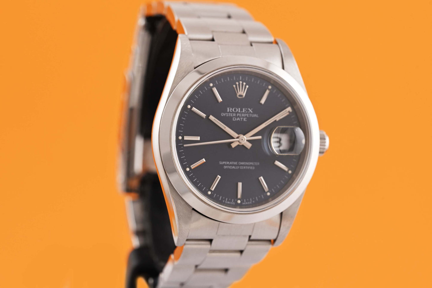Rolex Date - 15200 - Blue Dial Dial - Never Polished - Full Set