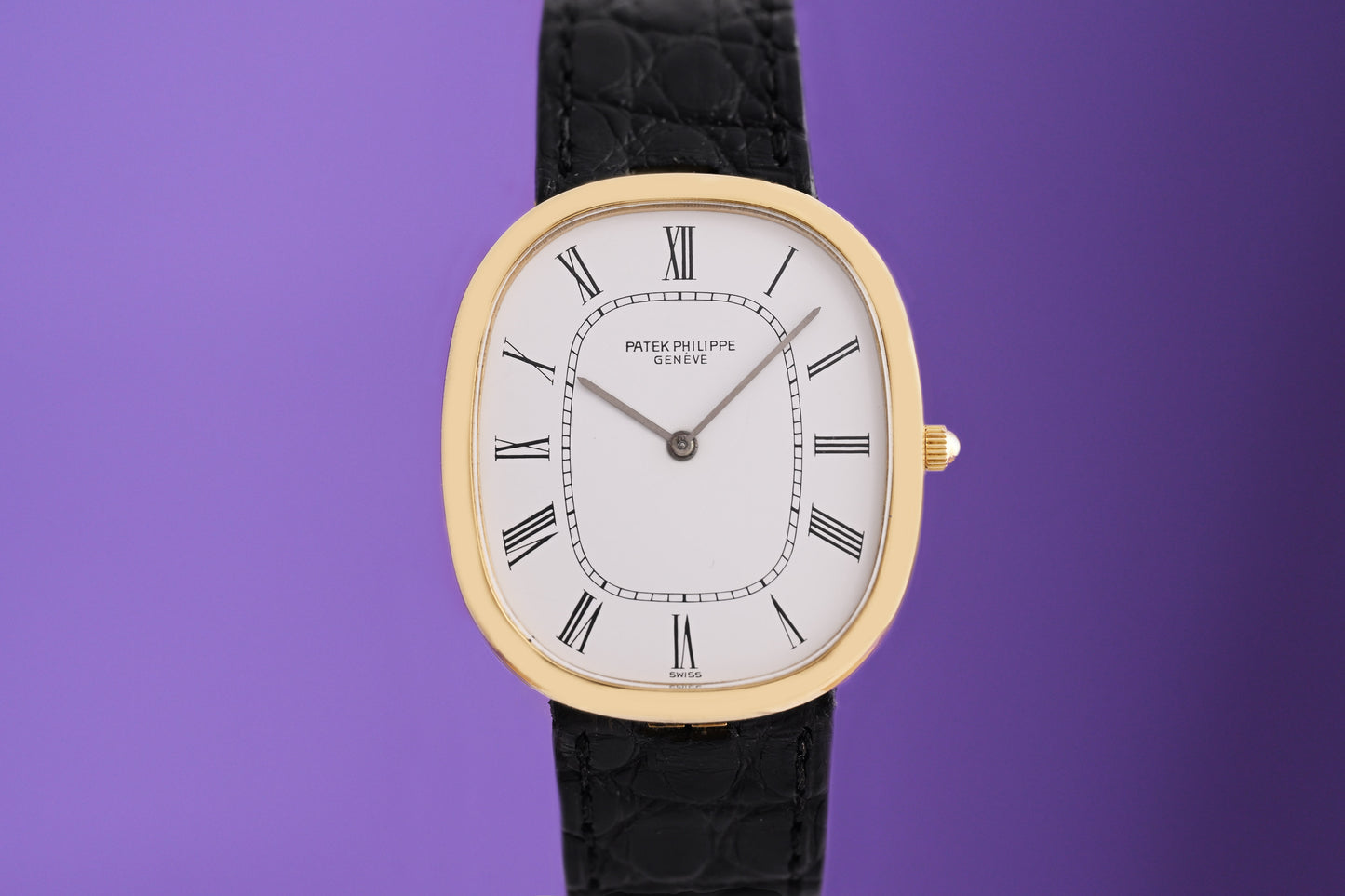 Patek Philippe Ellipse d'Or - 18 ct. Gold - 3738 - White Dial - Full Set