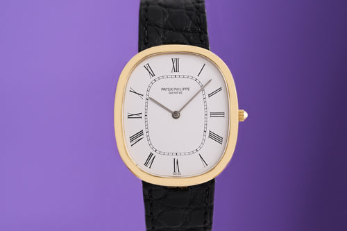 Patek Philippe Ellipse d'Or - 18 ct. Gold - 3738 - White Dial - Full Set