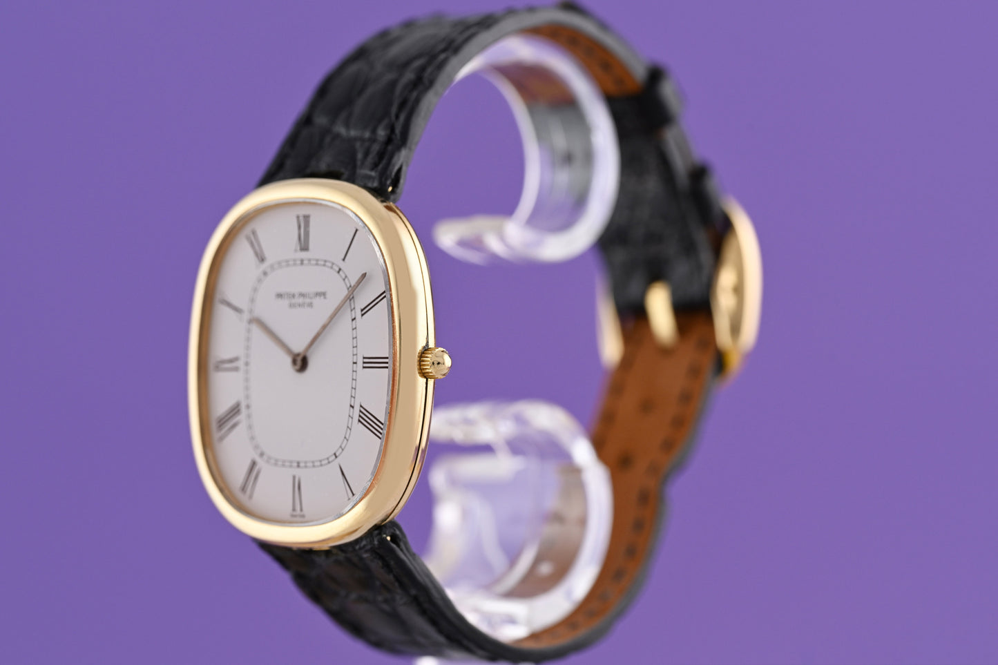 Patek Philippe Ellipse d'Or - 18 ct. Gold - 3738 - White Dial - Full Set