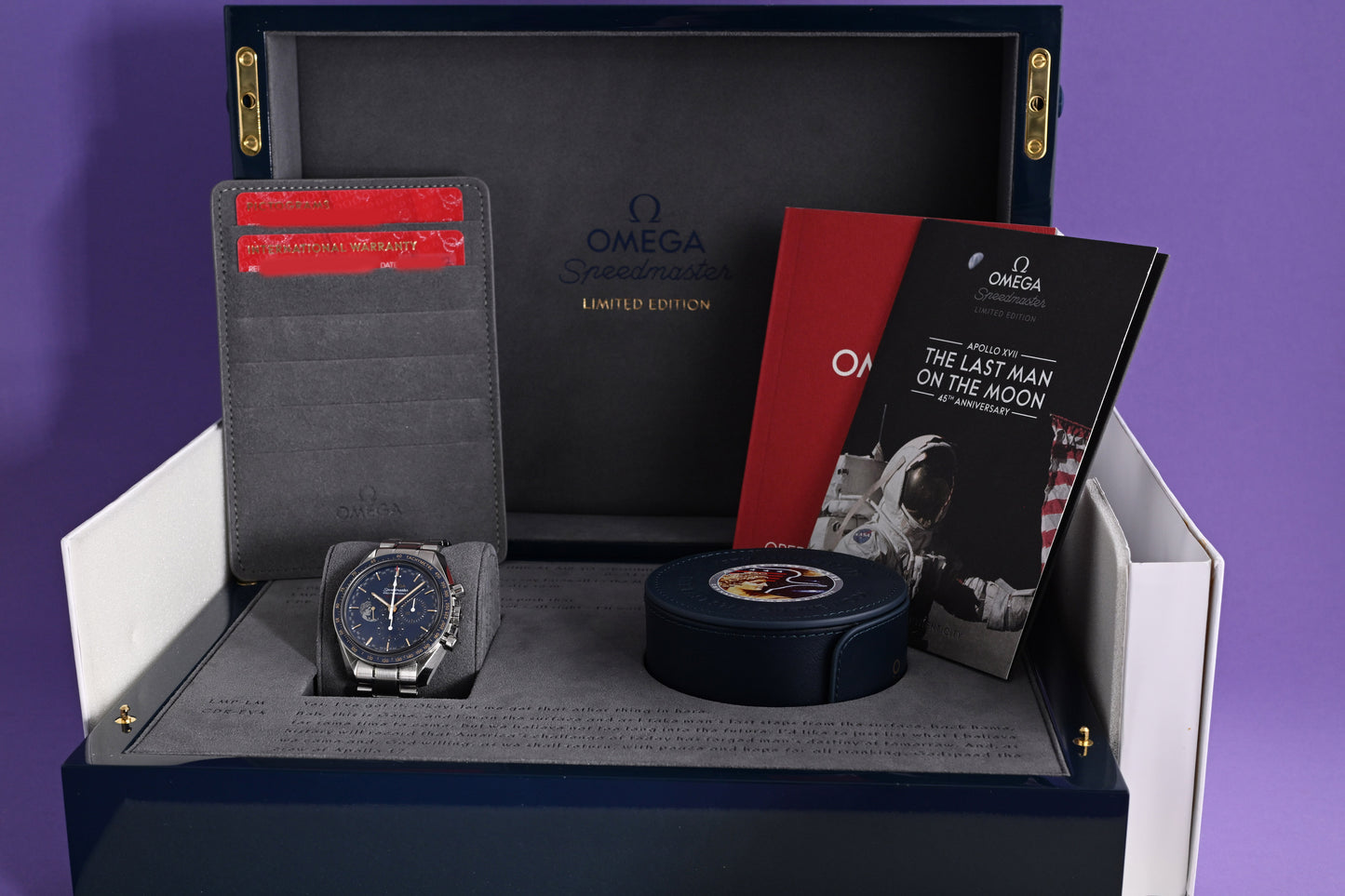 Omega Speedmaster Moonwatch Professional - Apollo 17 45th Anniversary Limited - Full Set
