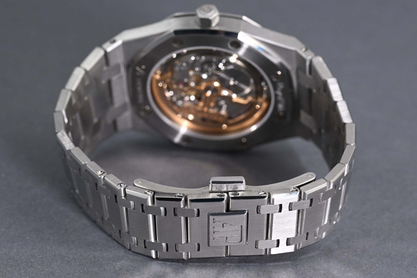 Audemars Piguet Royal Oak Jumbo Extraflach - Blue Dial - 15202ST