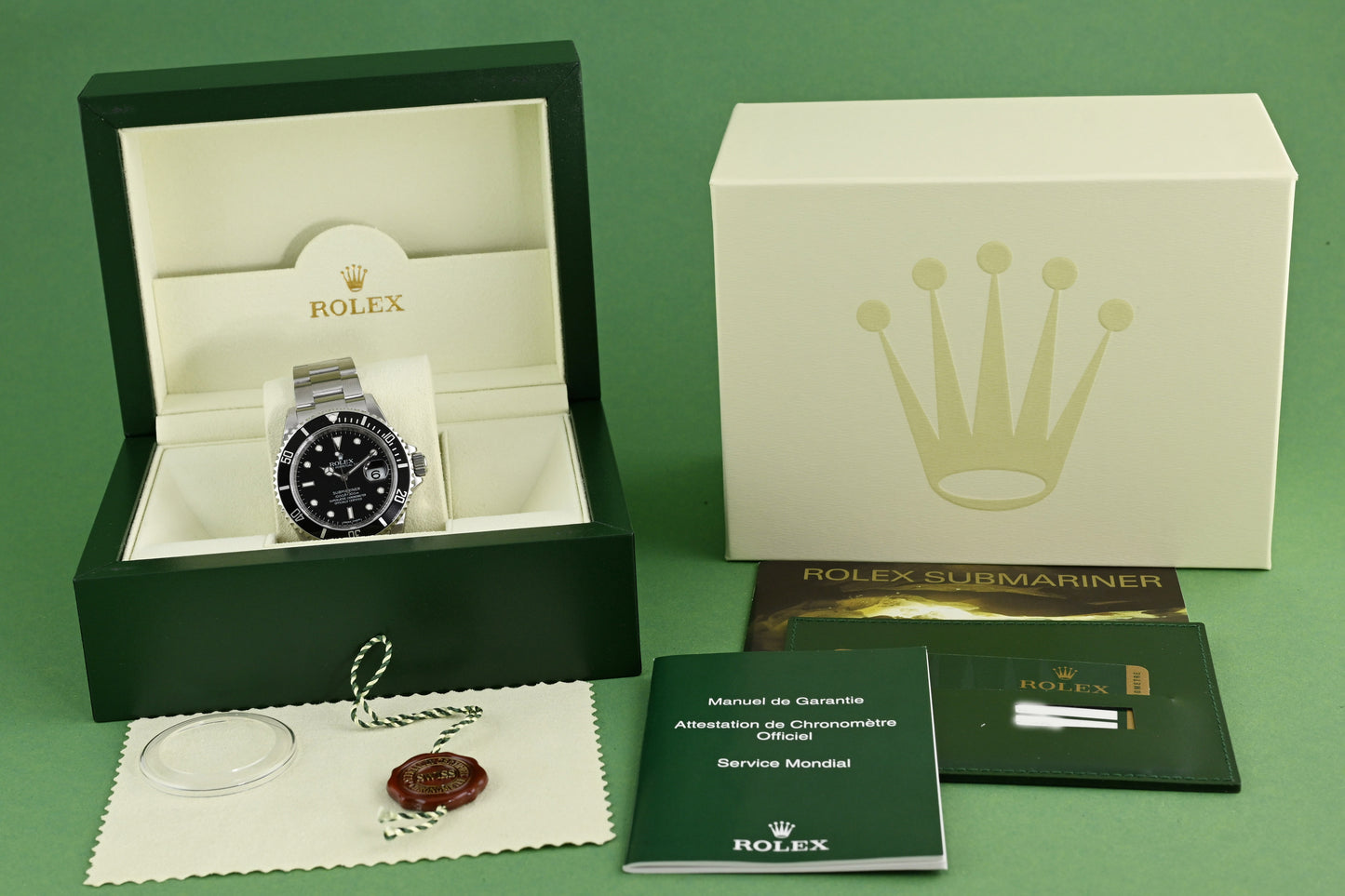 Rolex Submariner 16610 - Full Set - N.O.S. Full Sticker - LC 100
