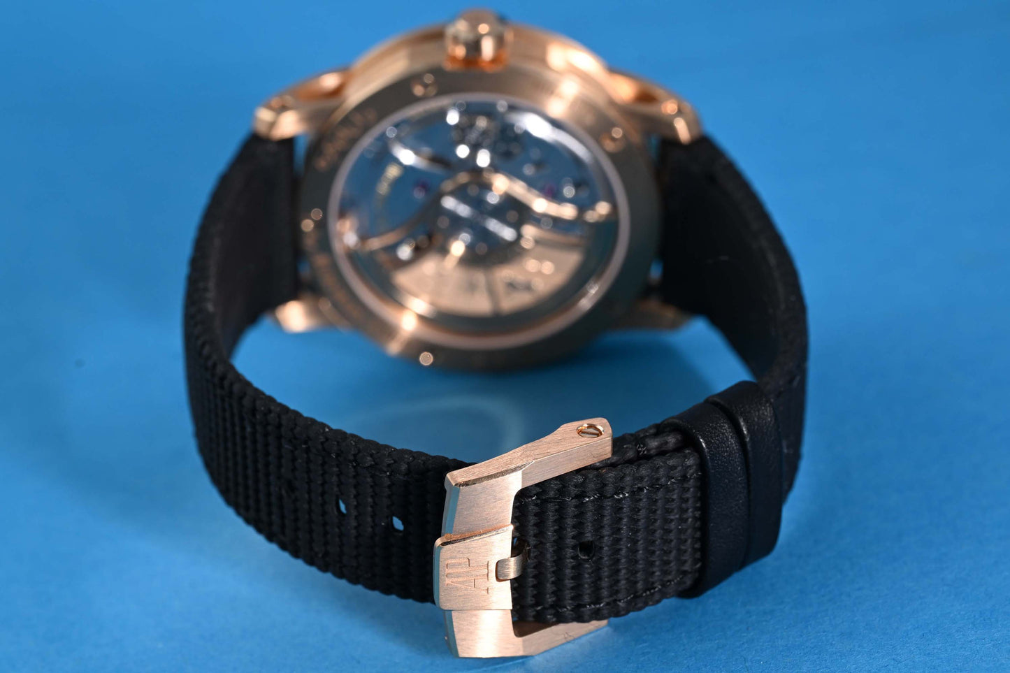 Audemars Piguet Code 11.59 18k Rose Gold  - Blue Smoked Dial - Full Set