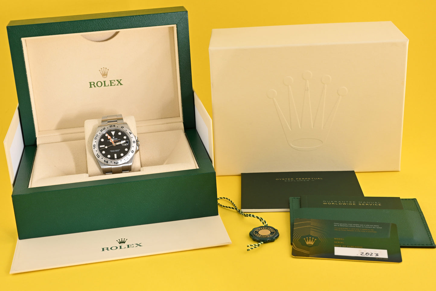 Rolex Explorer II 226570 - Black Dial - Full Set