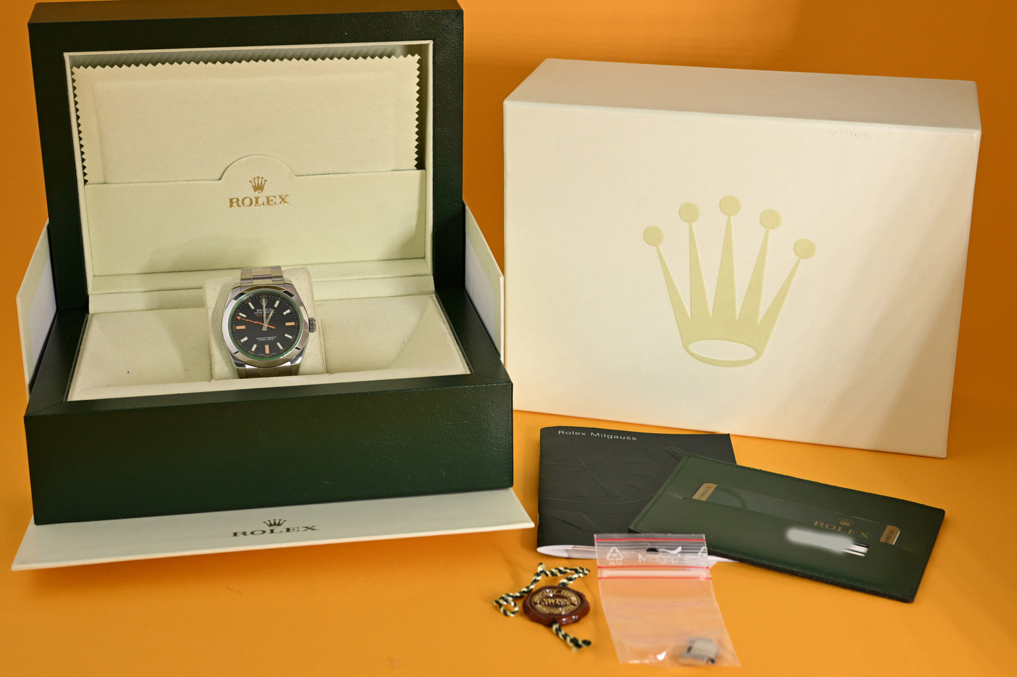 Rolex Milgauss 116400GV - Black Dial - Full Set