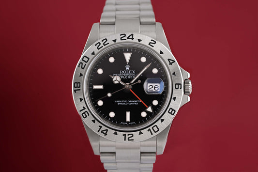 Rolex Explorer II 16570 - Black Dial - Full Set - LC100