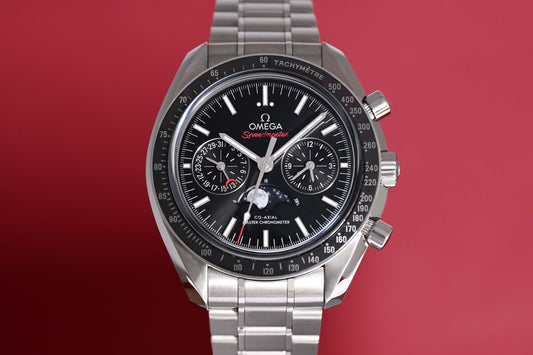Omega Speedmaster Moonwatch Moonphase - Full Set - Saphirglas