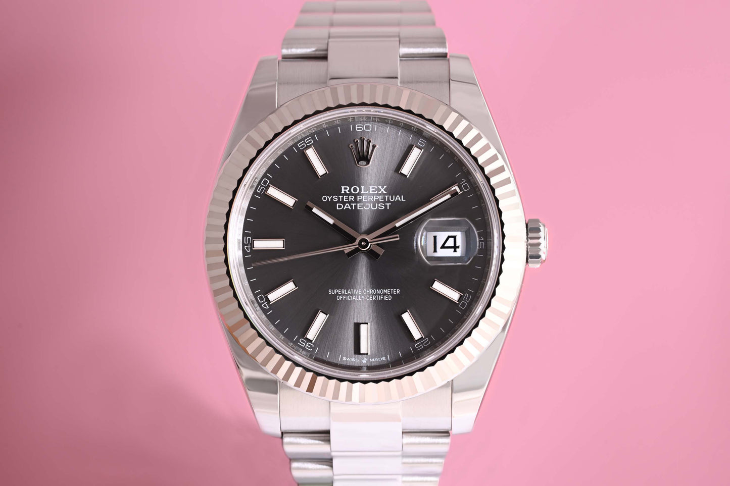 Rolex Datejust 41 - 126334 - Rhodium Dial - Full Set