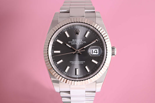 Rolex Datejust 41 - 126334 - Rhodium Dial - Full Set