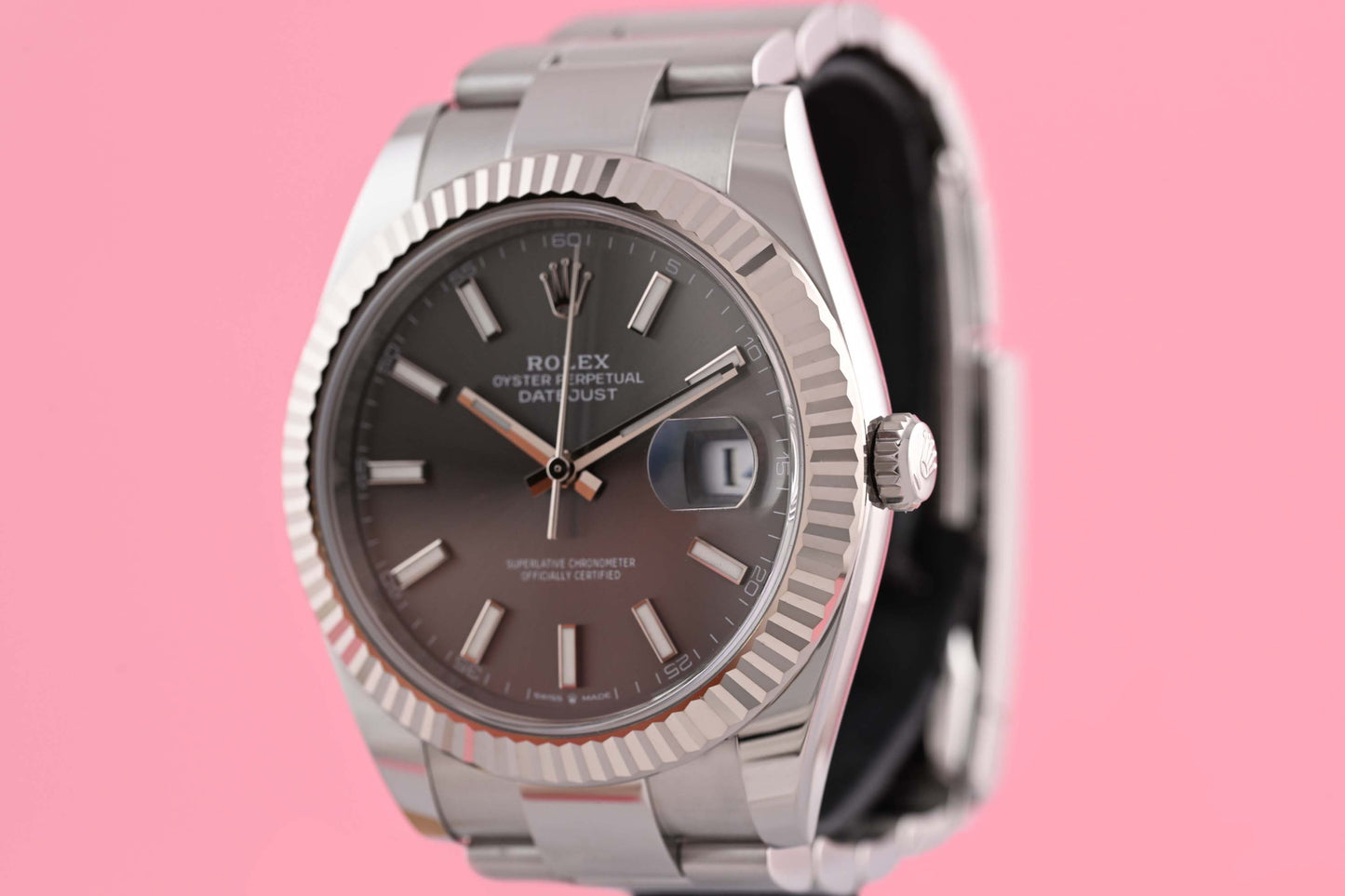 Rolex Datejust 41 - 126334 - Rhodium Dial - Full Set