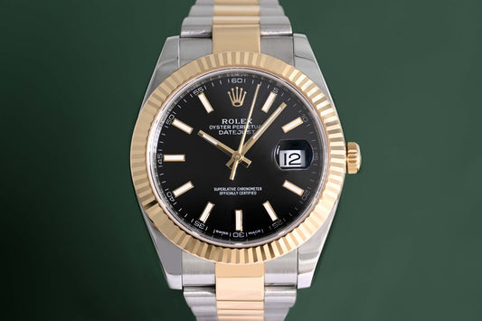 Rolex Datejust 41 - 126333 - Black Dial - Full Set - LC100