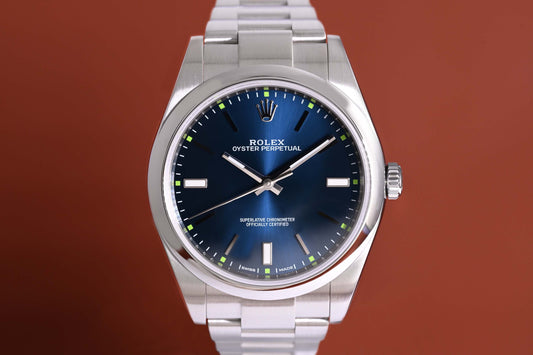 Rolex Oyster Perpetual 39mm 114300 - Blue - Box & Papers
