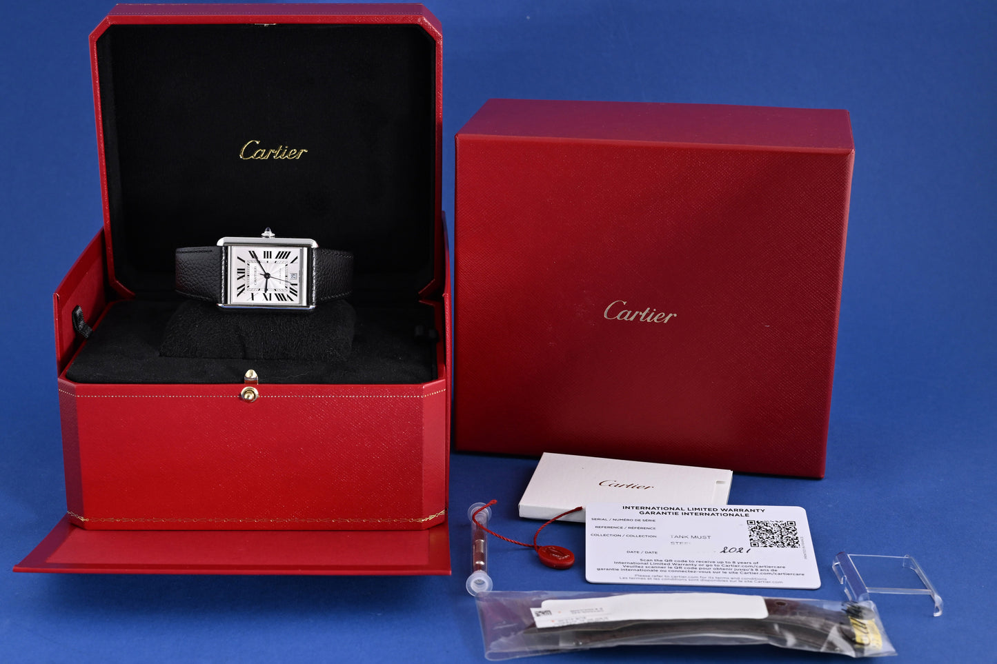Cartier Tank Must XL - Full Set - Like New