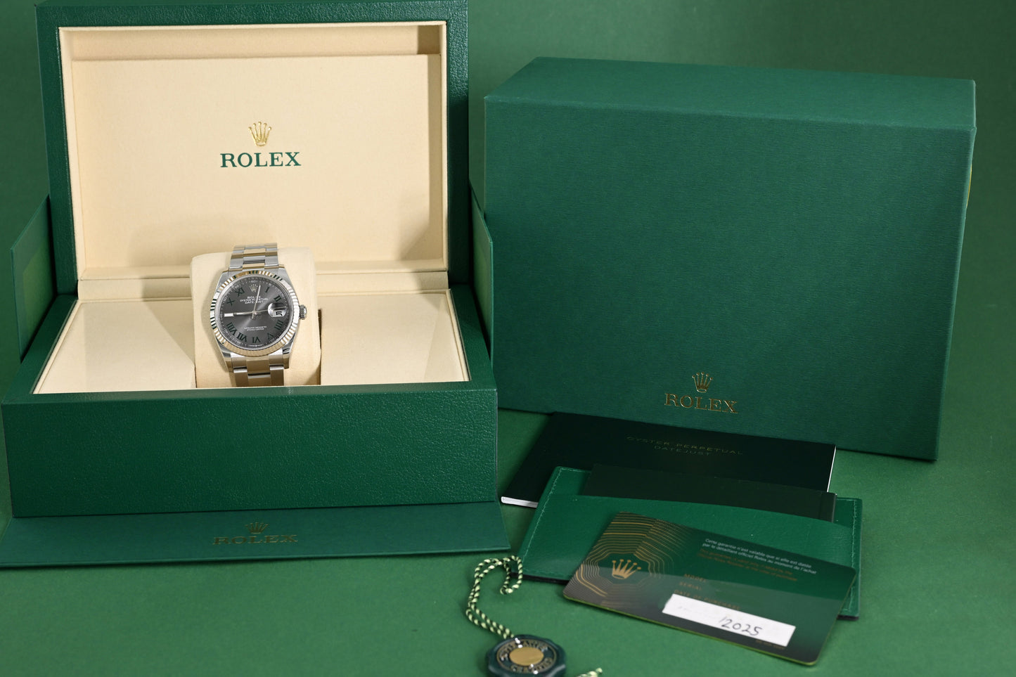 Rolex Oyster Perpetual Datejust 126234 - Full Set - Wimbledon Dial - NEW 2025