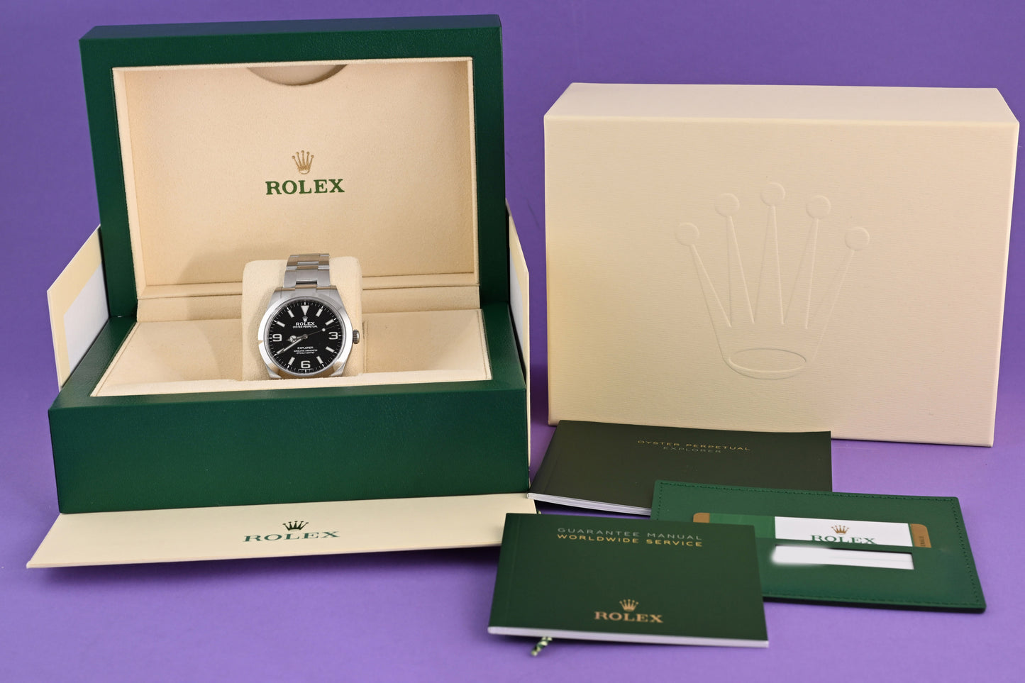 Rolex Explorer I 39 mm - 214270 - Full Set - LC100 - NEW 2019