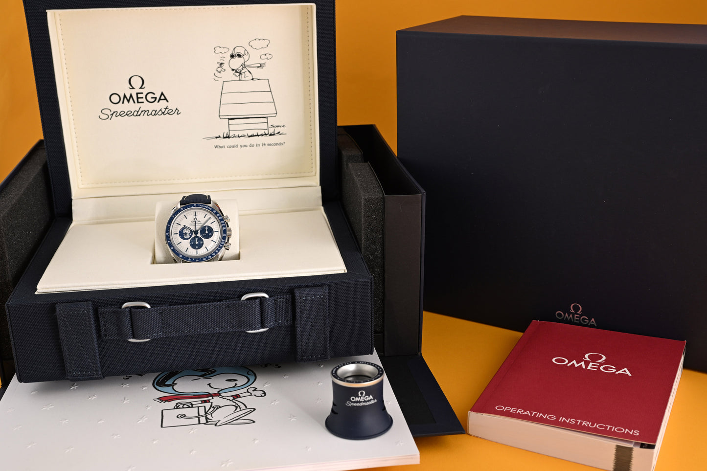 Omega Speedmaster 'Silver Snoopy Award' 50th Anniversary - Full Set - NEW