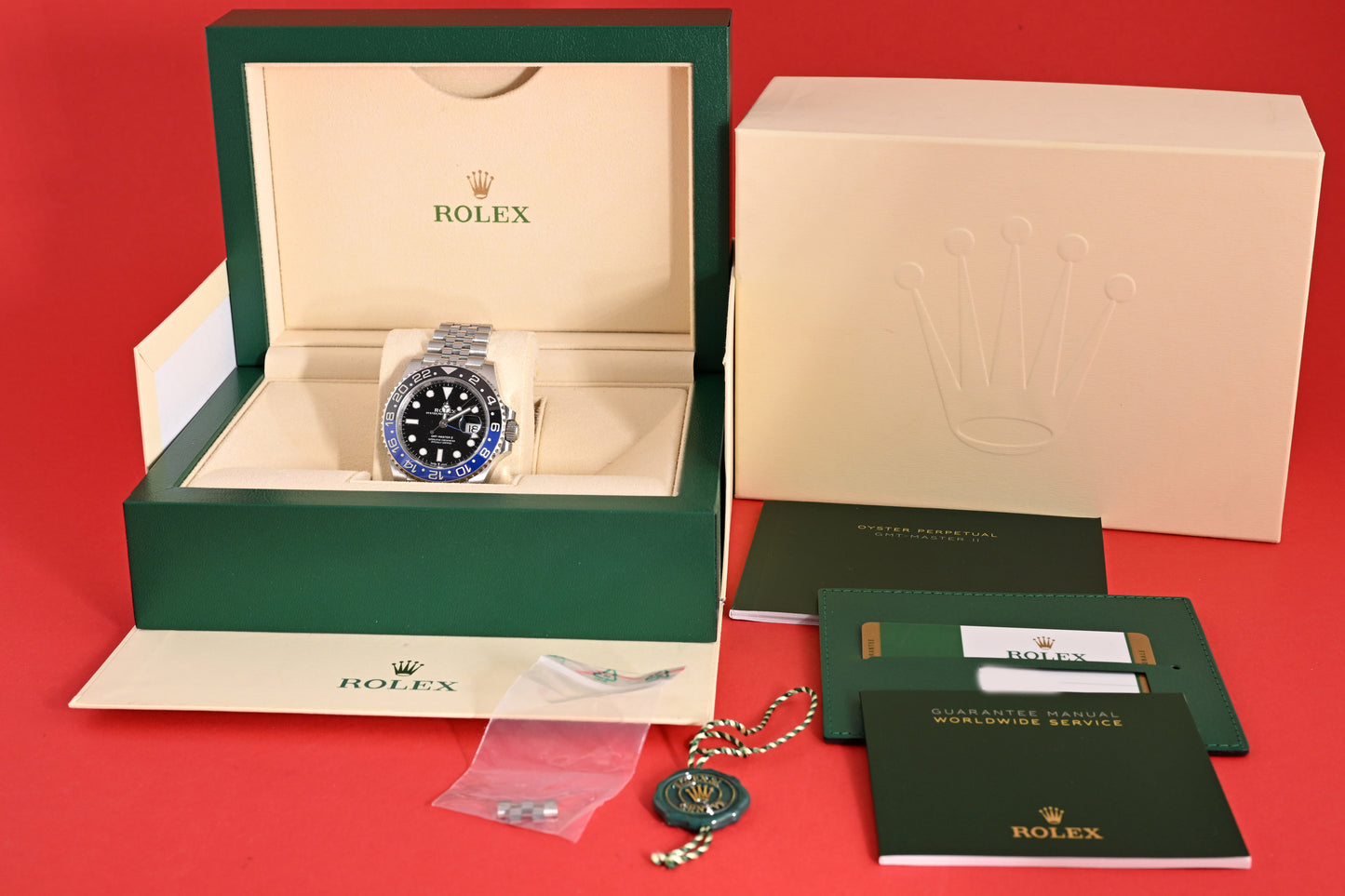 Rolex GMT Master II Batgirl 126710BLNR - Full Set